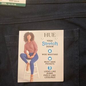 Denim leggings midnight black NWT